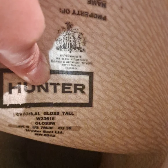 Tall Shiny Black Hunter Boots - Picture 2 of 5